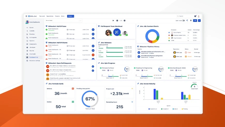 BitBucket integration features