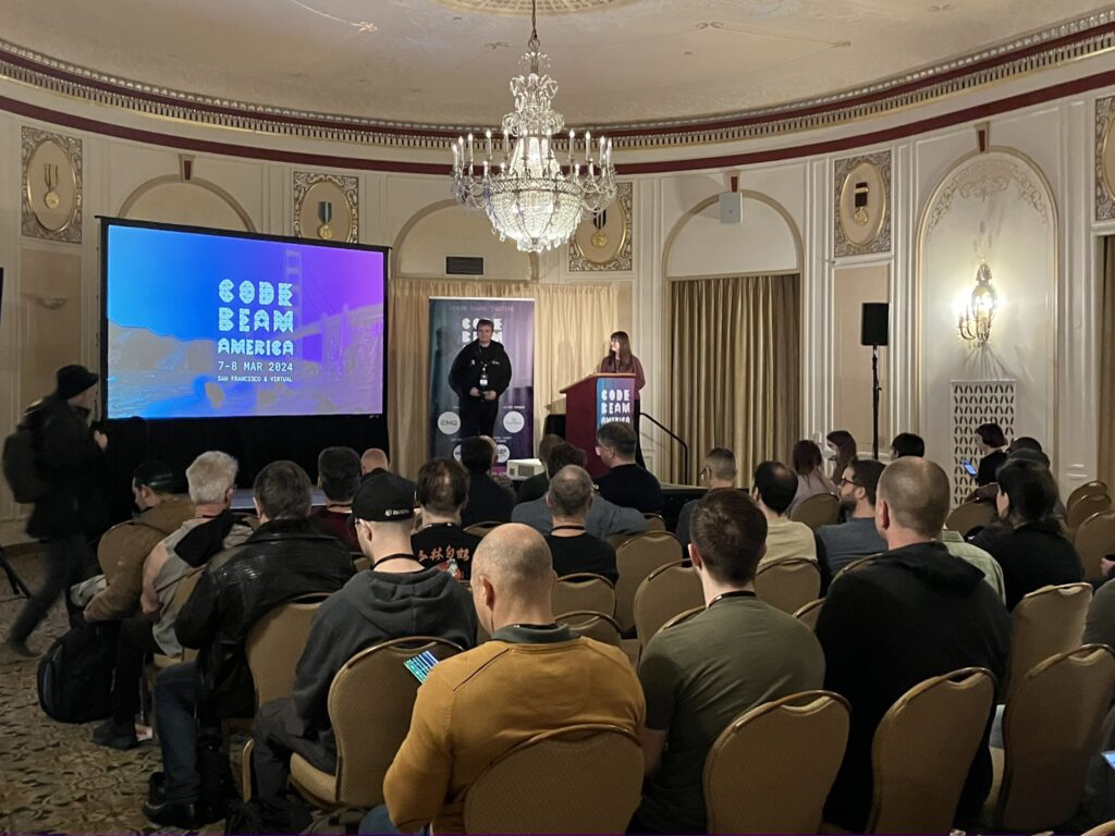 Presenters and attendees of the Code BEAM America conference