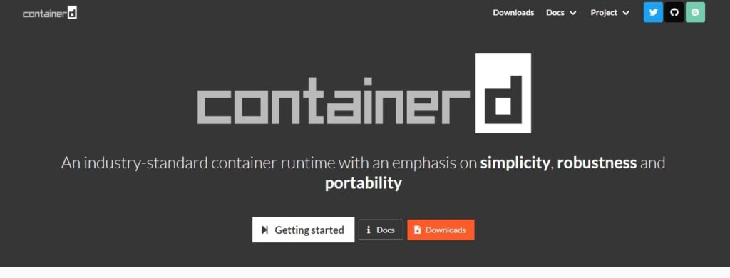 containerd container management software home page
