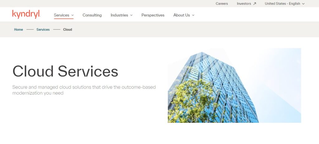 Kyndryl hybrid cloud software website