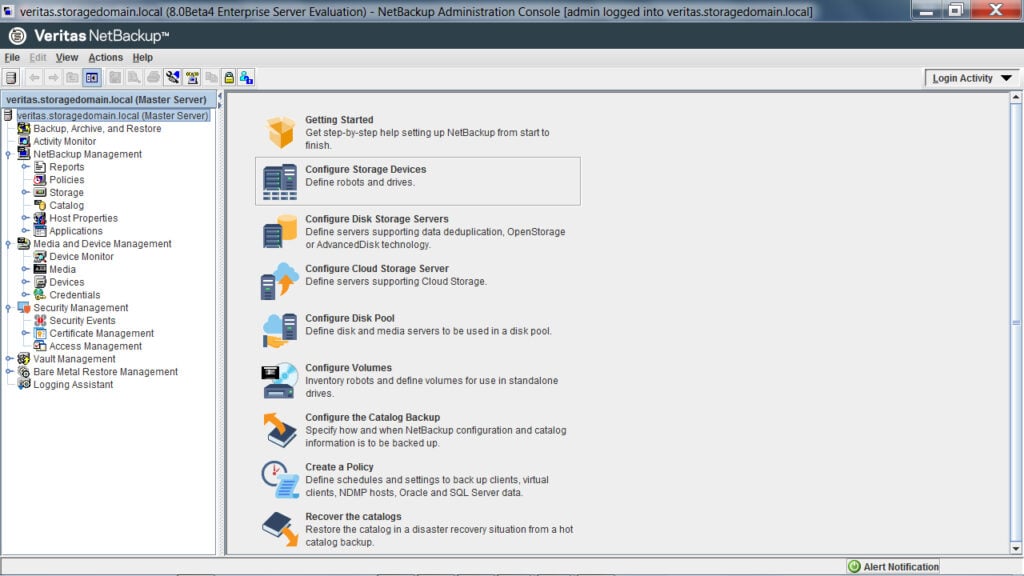 NetBackup Storage Management Software