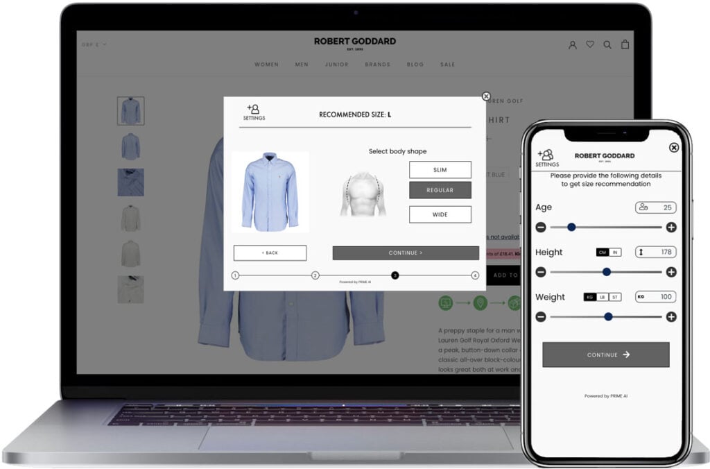 A screenshot focused on the AI integration of the tool Prime AI.