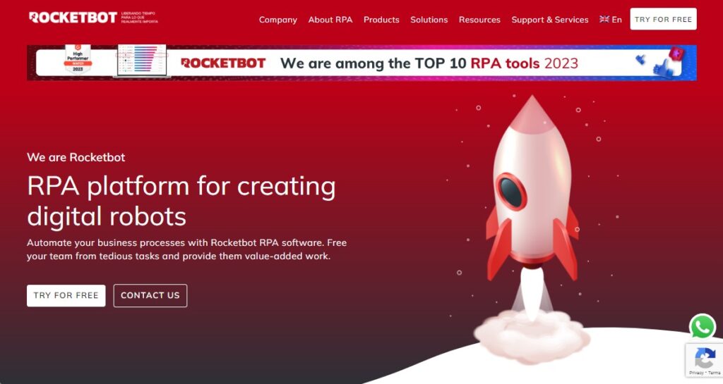 Rocketbot's website