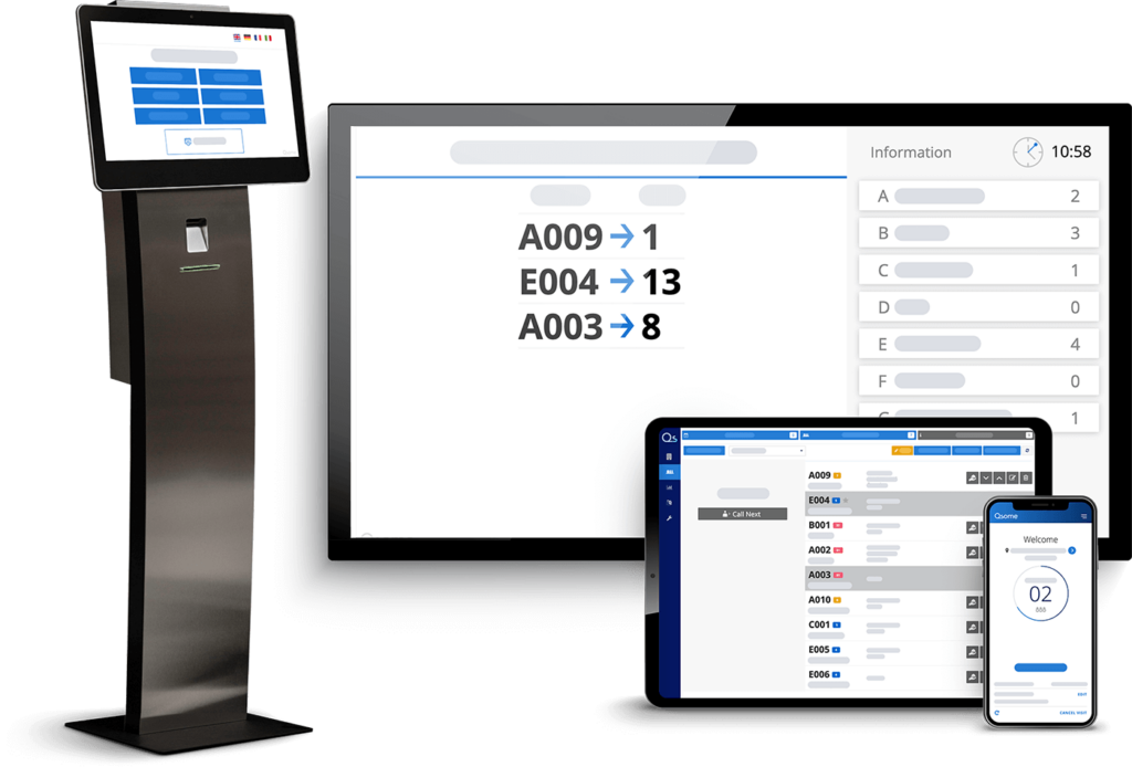 Here's a screenshot featuring Qsome's best queuing management system samples.