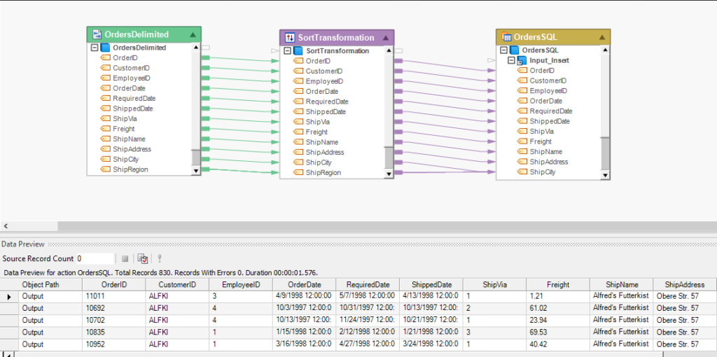 Astera Software data extraction software interface