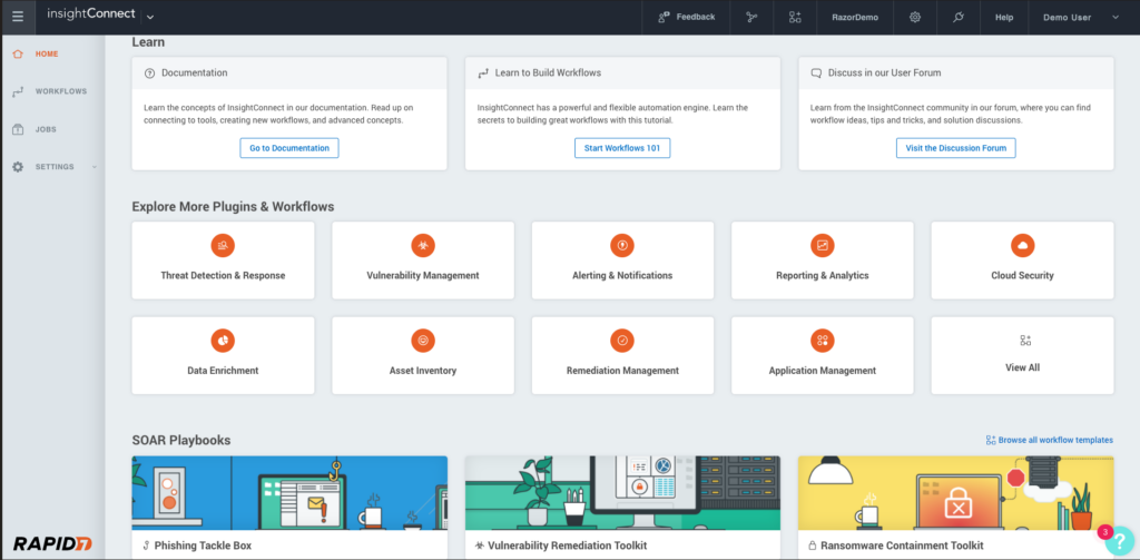 Screenshot of InisghtConnect's home page