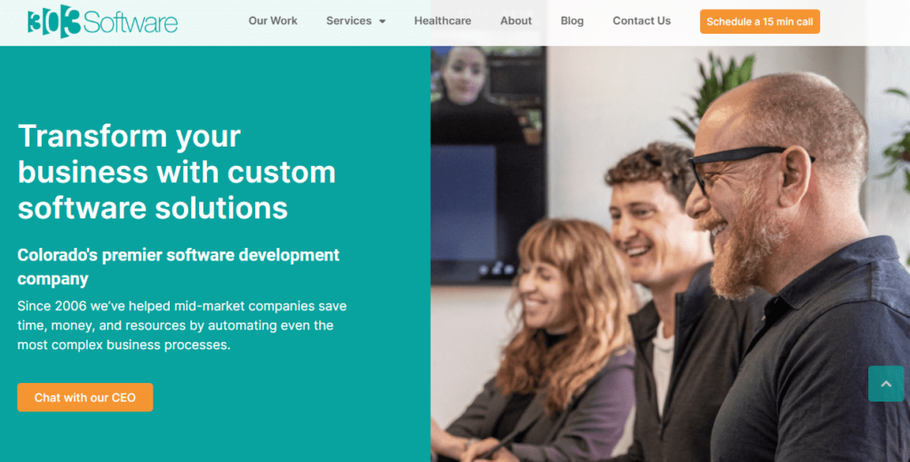 303 Software website screenshot