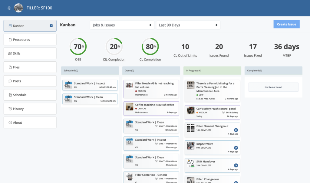 Augmentir connected worker platform interface
