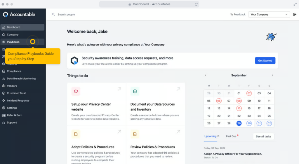 Accountable sample dashboard