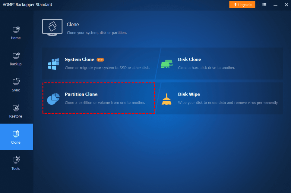 AOMEI Image Deploy hard drive cloning software