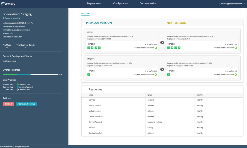 Armory deployments overview
