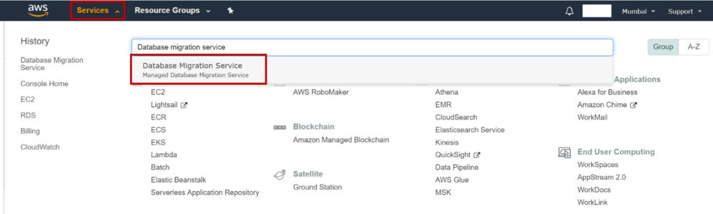 With AWS Database migration service, users can migrate their on-premise SQL Server database to AWS RDS instance with minimal downtime.