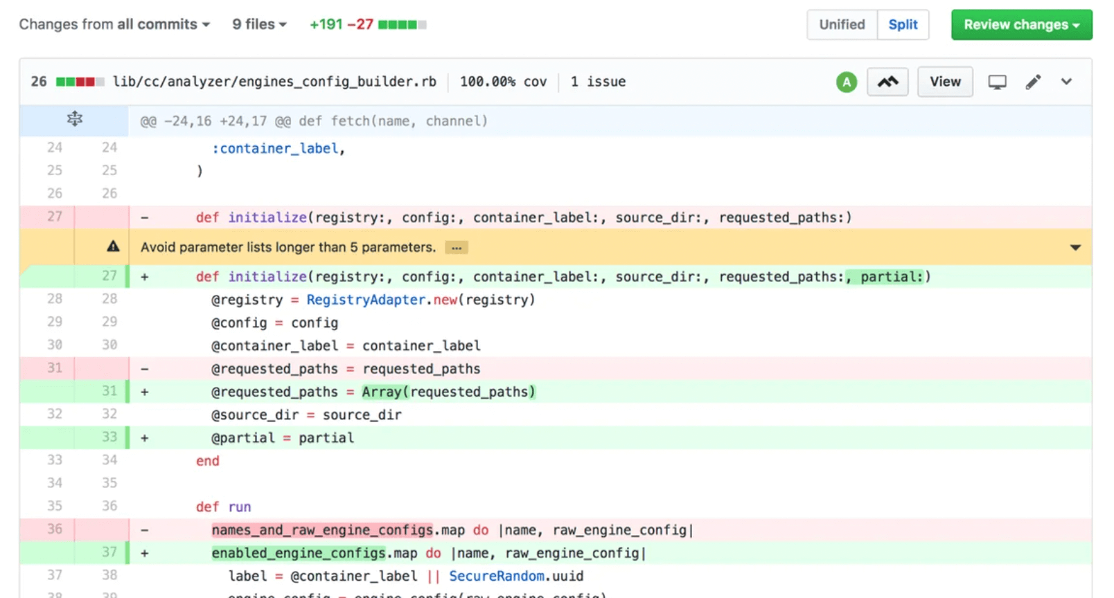 Code analysis with Code Climate Quality and integration with GitHub