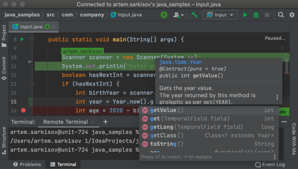 Code With Me collaborative coding platform
