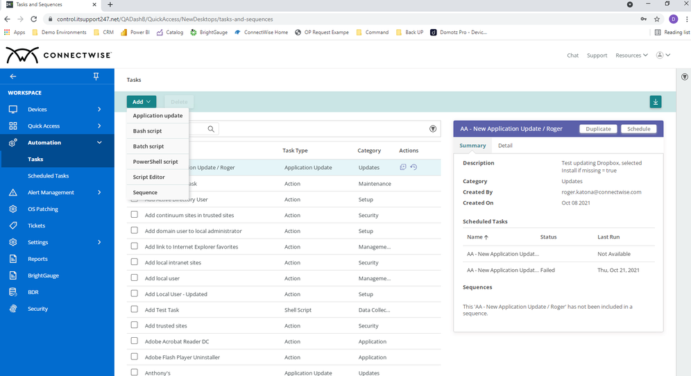 ConnectWise Automate remote monitoring and management software