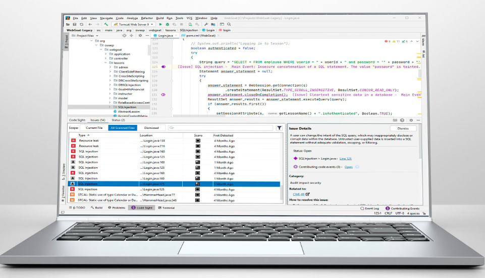 Coverity's (Code Sight) for customer viewing