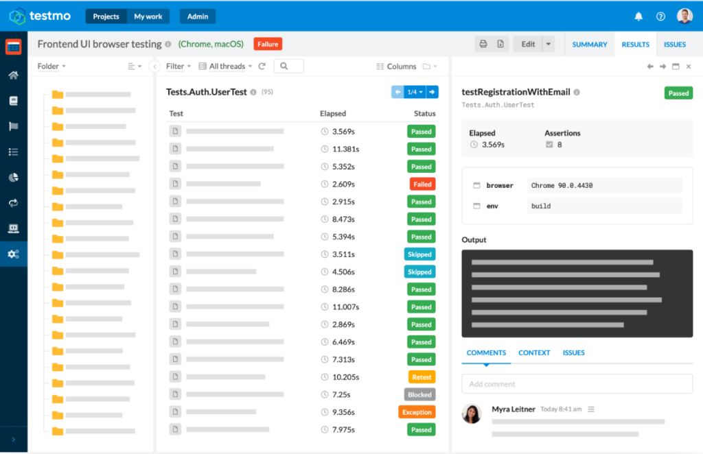 Cucumber test management and reporting dashboard