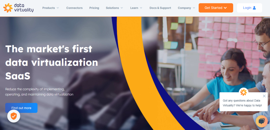 Data Virtuality website screenshot