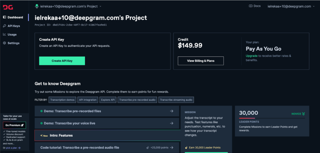 Deepgram voice recognition software