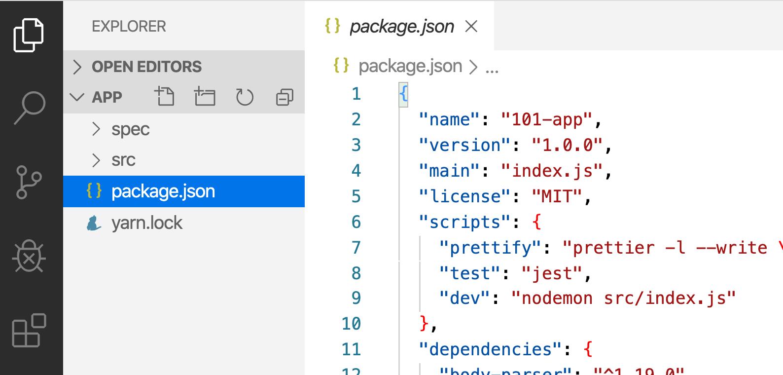Screenshot of a cloned repository in Docker containerization software