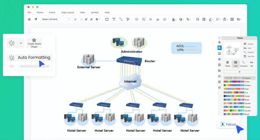 EdrawMax network design software