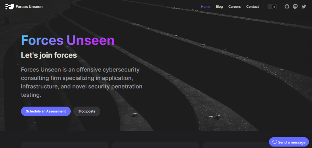 Forces Unseen application security software