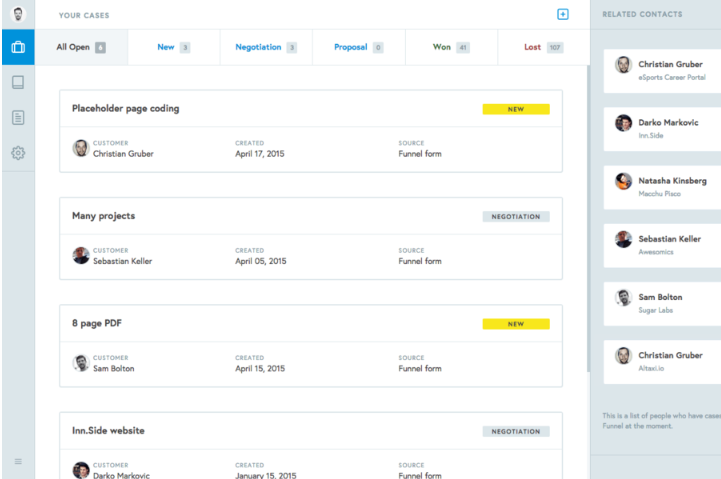 Funnel Data software