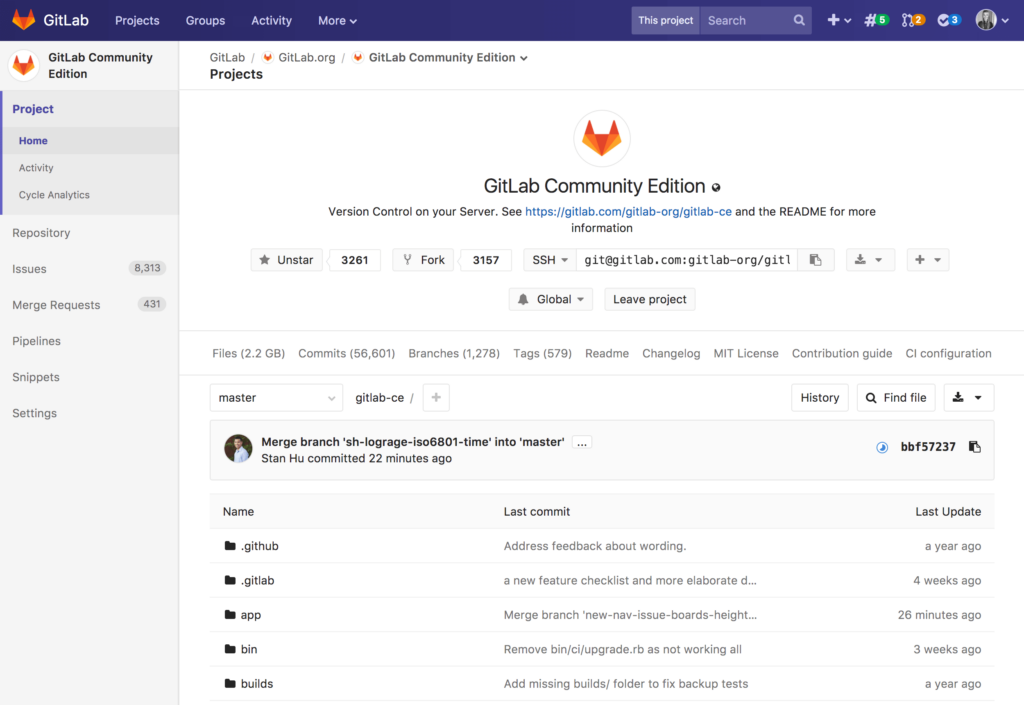 GitLab infrastructure automation tools interface