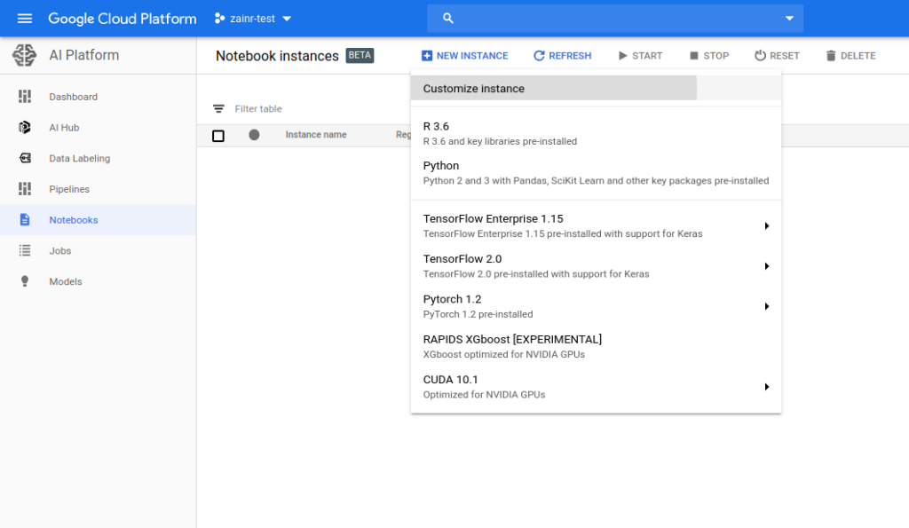 Google Cloud Deep Learning Containers Neural Network Software