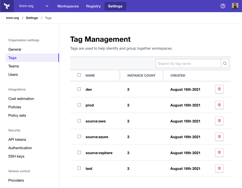 HashiCorp TerraForm Cloud infrastructure automation tools interface