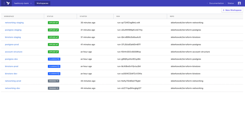 HashiCorp Terraform SCM tool interface