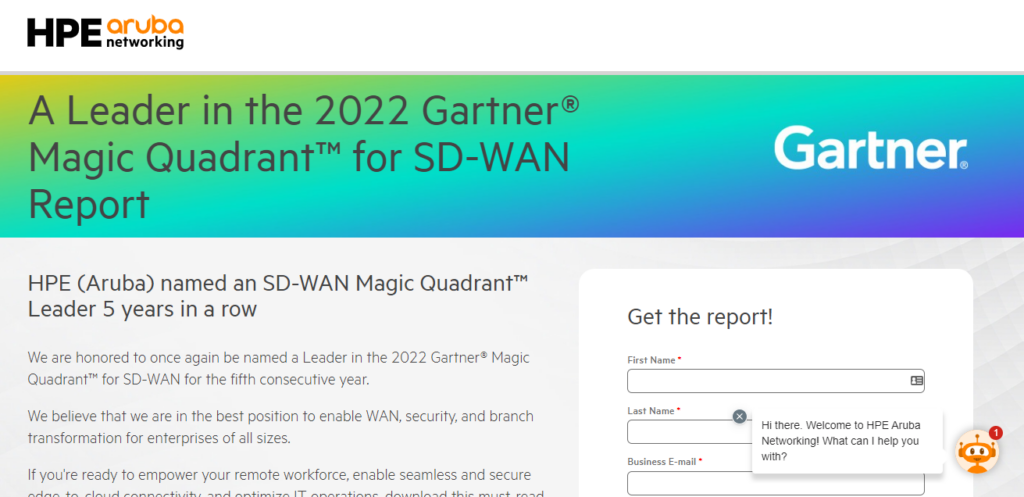Magic Quadrant homepage screenshot