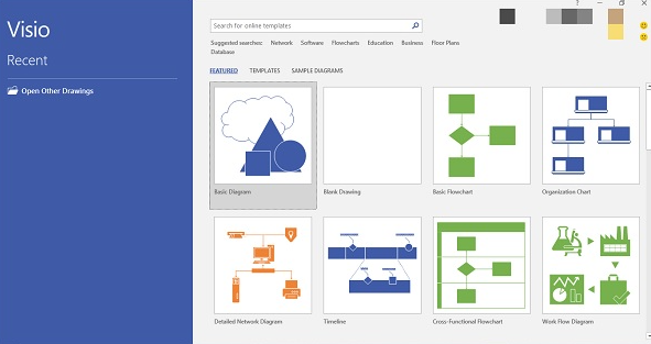 Microsoft Visio user interface overview