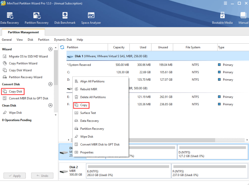 MiniTool Partition Wizard partition management overview