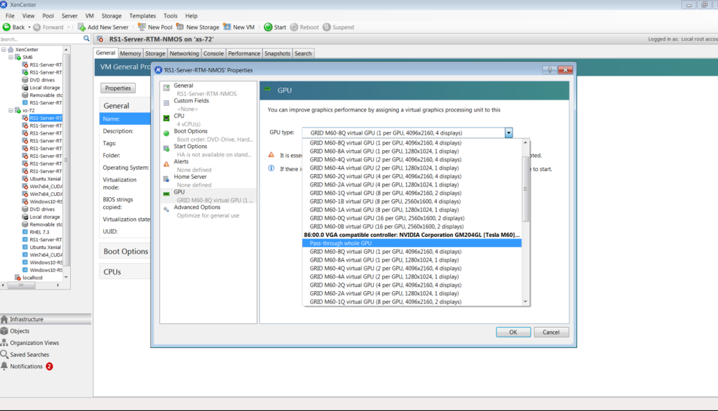 NVidia Virtual GPU Virtualization Software
