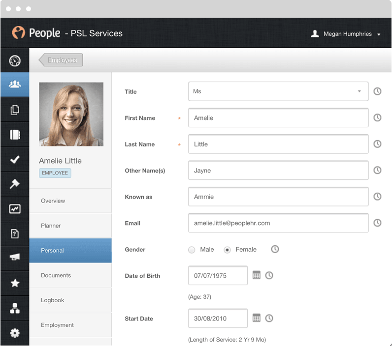 People HR network access control software