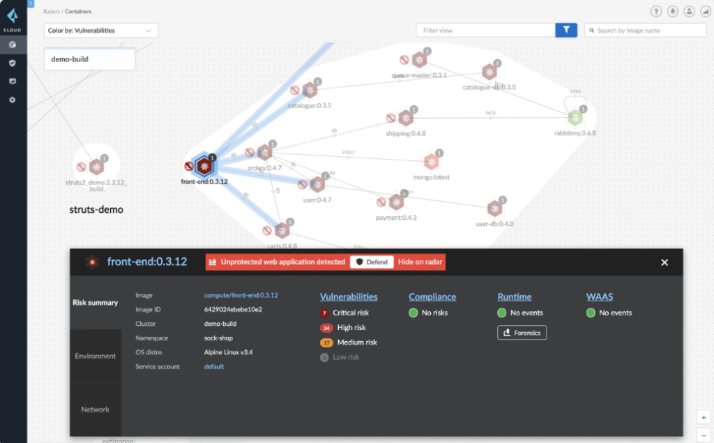 Prisma Cloud containers security