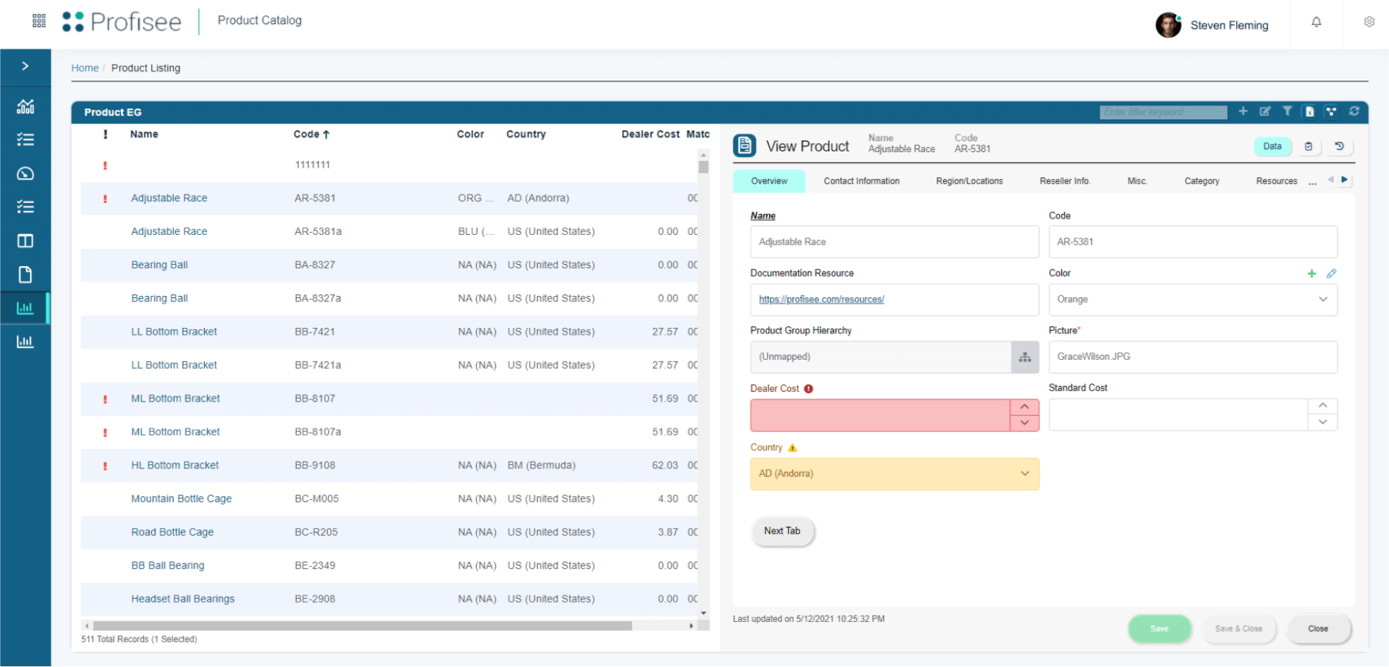 Profisee User Interface