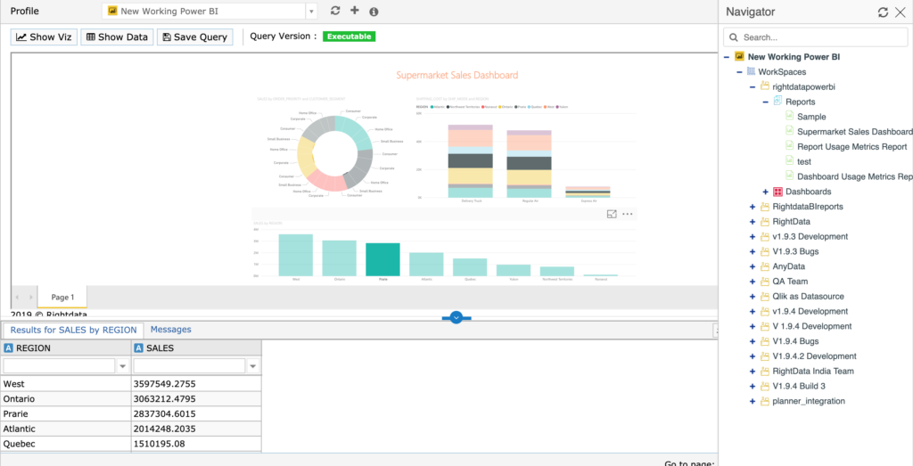 Main page of RightData DataOps tool