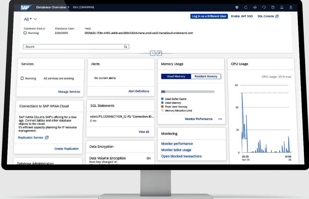 SAP HANA database overview