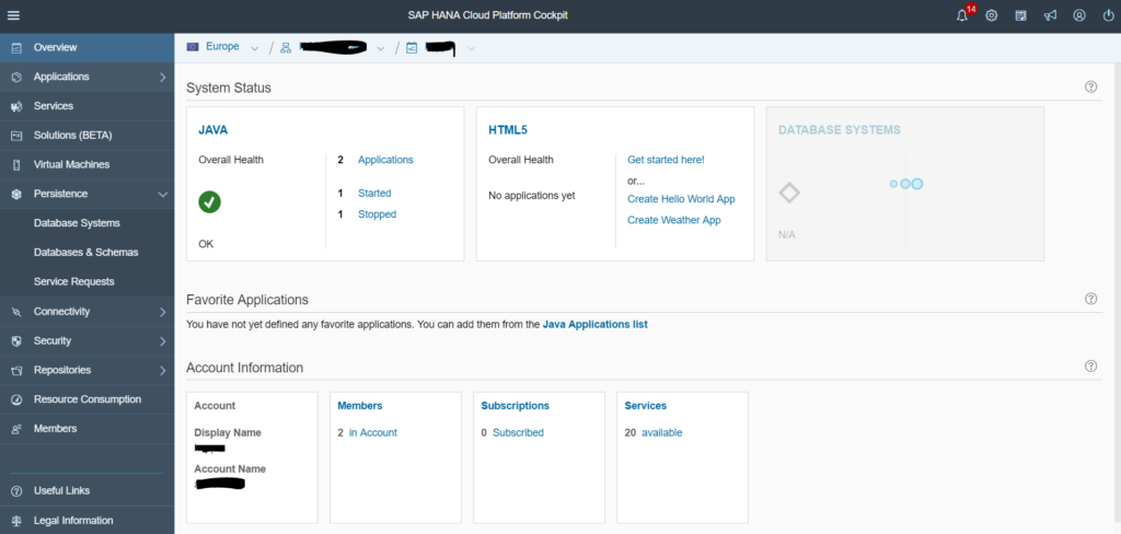 SAP Hana Cloud storage virtualization interface