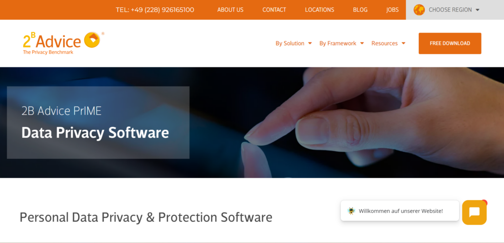 2B Advice PrIME data loss prevention software interface