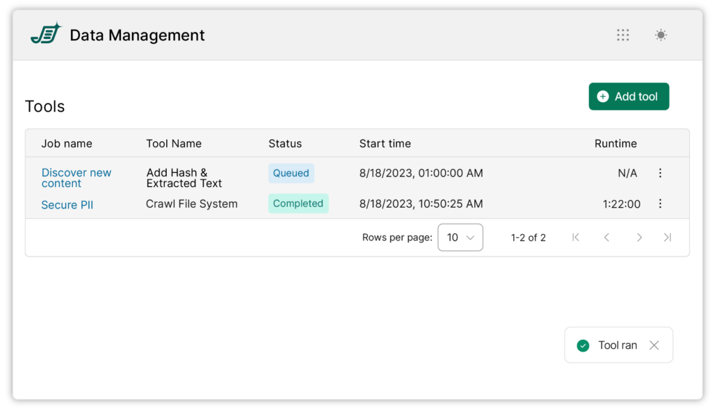 Shinydocs data catalog tool product page assets