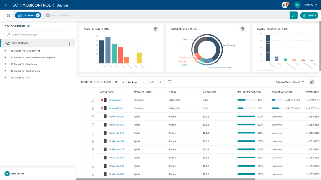Soti MobiControl mobile application management software