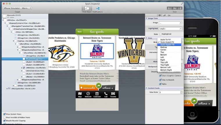 Spark Inspector Debugging Tools