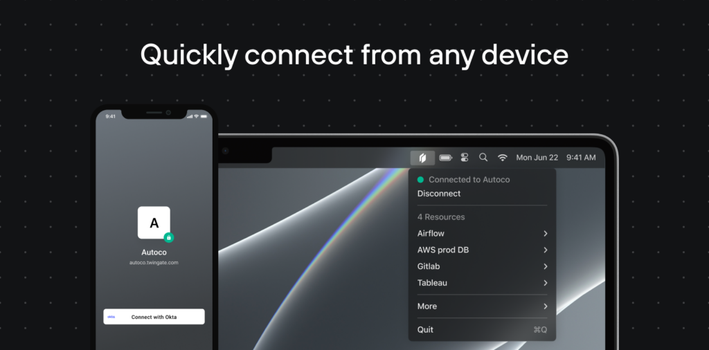 Twingate network access control software