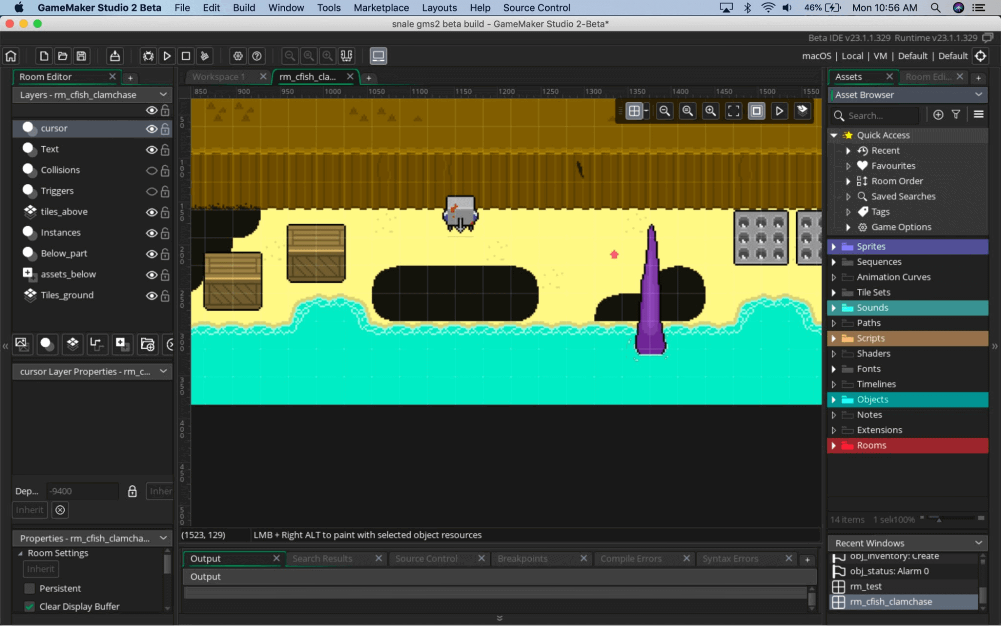 Using the level editor in GameMaker for game development