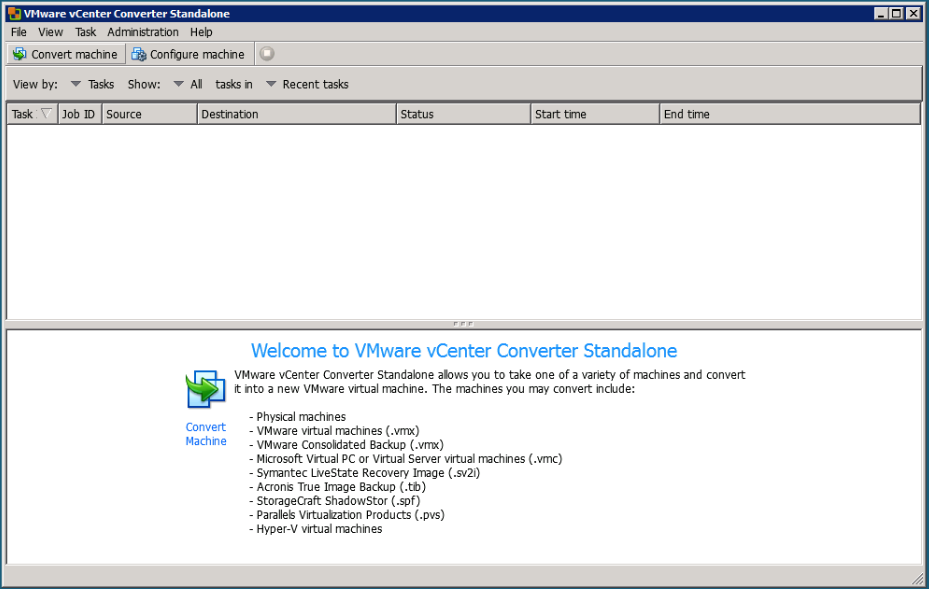 vCenter Converter Platform Virtualization Software