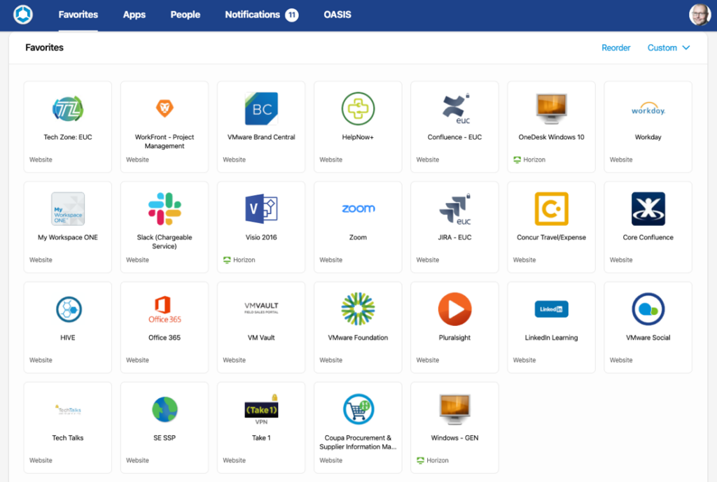 VMware mobile application management software