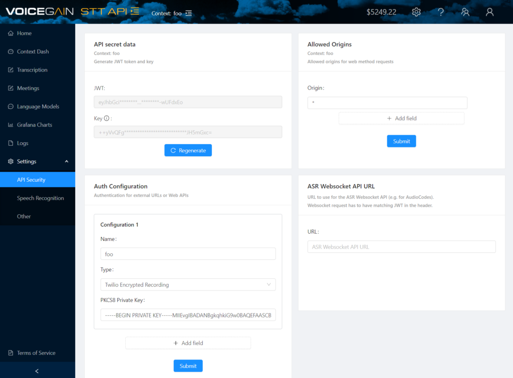 Voicegain voice recognition software